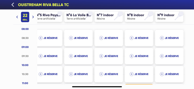 Comment Jouer au Tennis Club de Riva Bella ?
