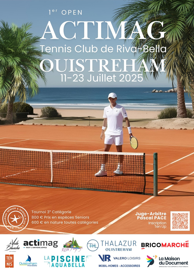 Open ACTIMAG : le Tournoi Senior et Senior Plus SD et SH 11 Juillet - 23 Juillet 2024