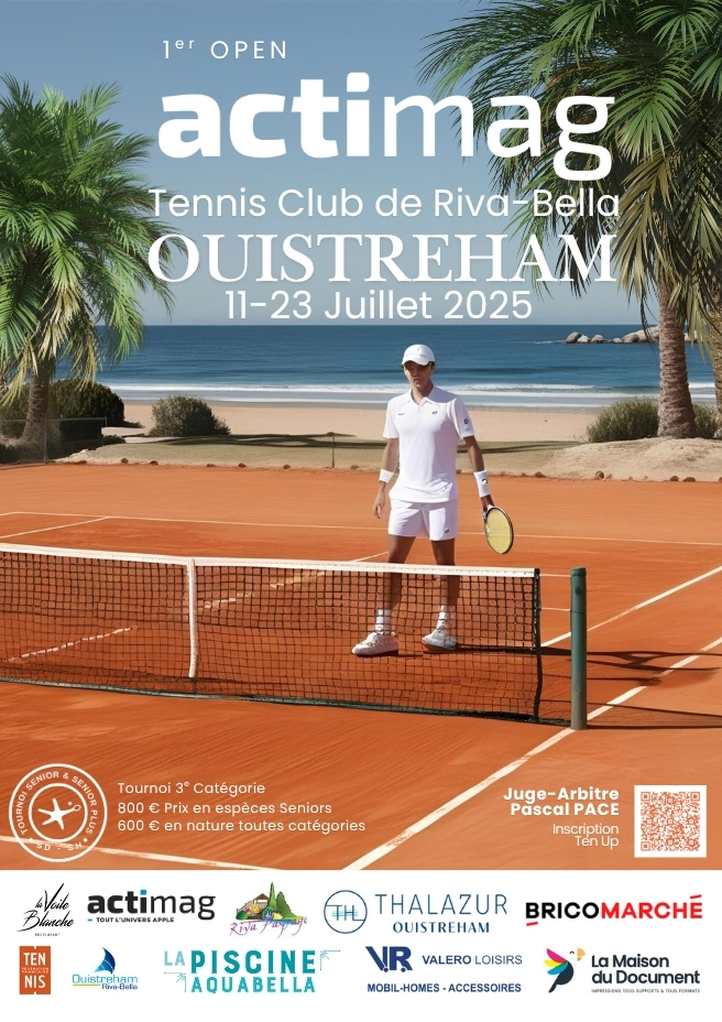 Open ACTIMAG : le Tournoi Senior et Senior Plus SD et SH 11 Juillet - 23 Juillet 2025 Open ACTIMAG : le Tournoi Senior et Senior Plus SD et SH 11 Juillet - 23 Juillet 2025