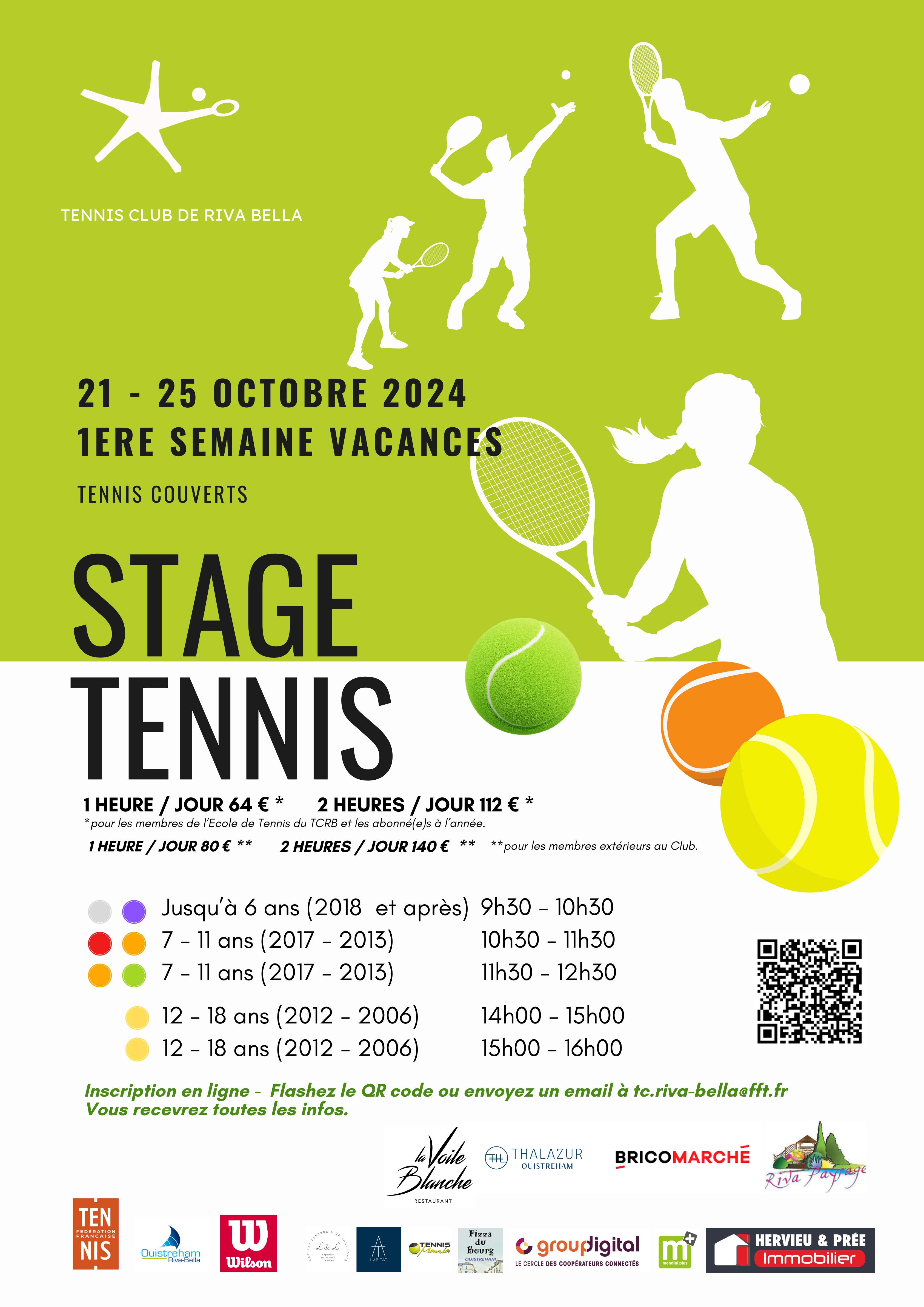 Stages de la Toussaint : Semaine du 21 au 25 Octobre