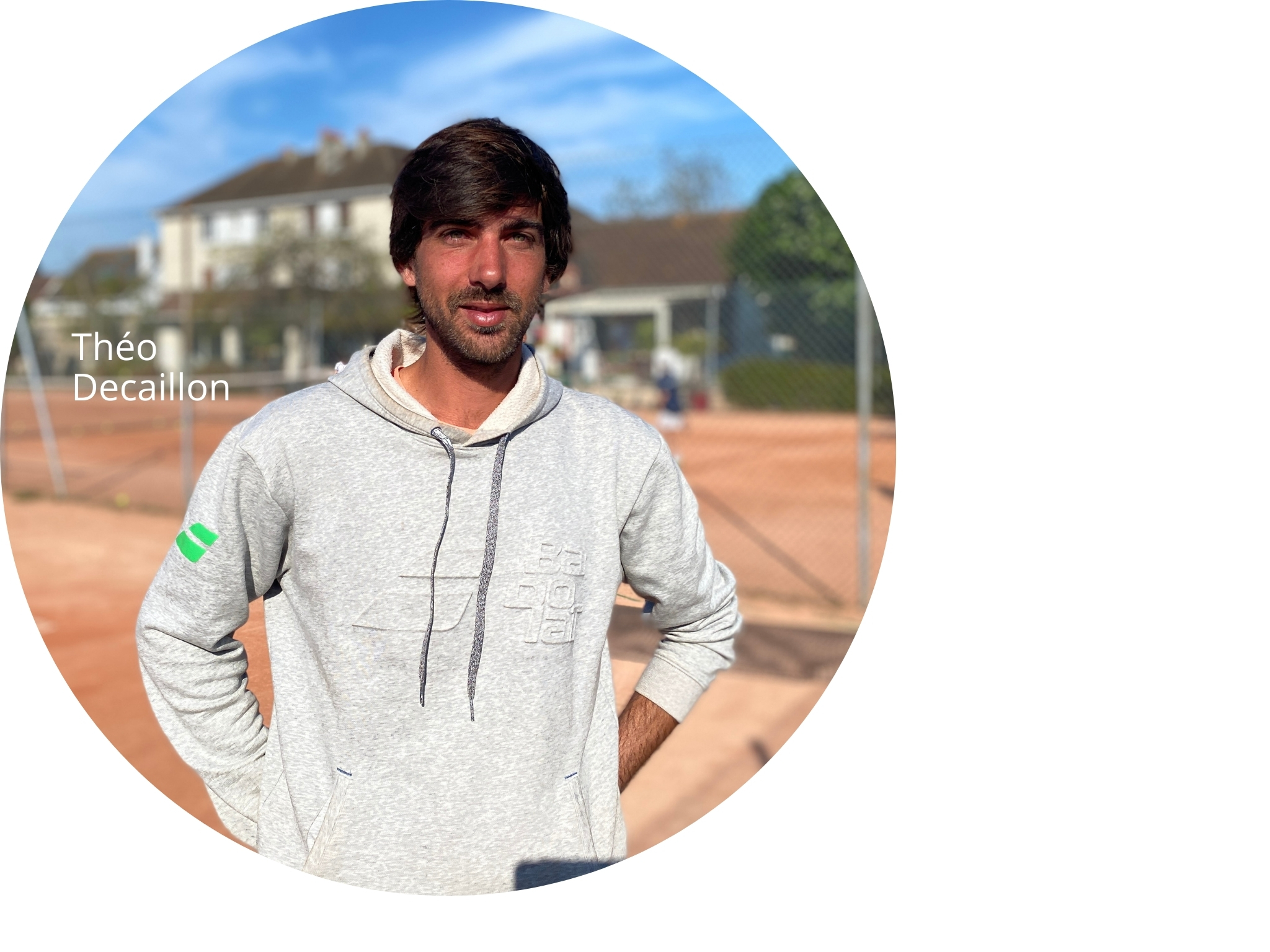 Théo DECAILLON Moniteur de tennis diplômé Responsable de l'Ecole de Tennis