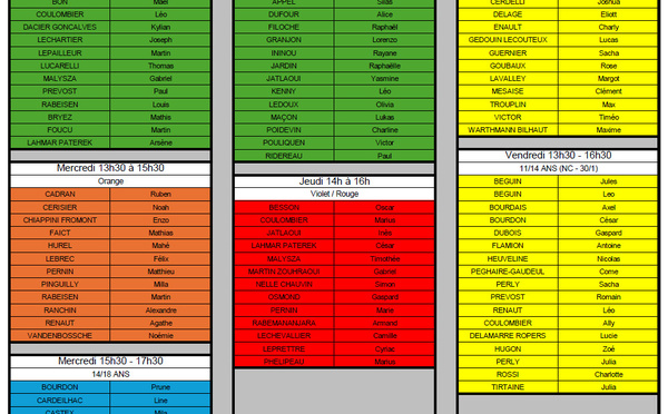 Matchs libres jeunes – Du mercredi 18 au vendredi 20 février