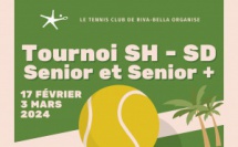 Tournoi Senior et Senior Plus SD et SH 17 Février 3 mars 2024