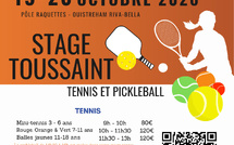 Stages de tennis et pickleball : Semaine du 19 au 23 Octobre 2026